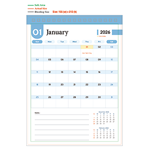 2026 Calendar - Type A - 05