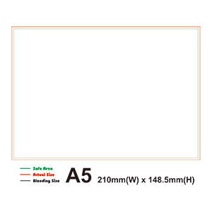A5 - 210(w)x148.5(h)