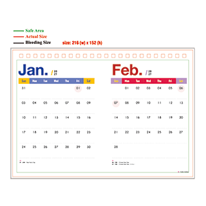 2027 Calendar - Type B - A